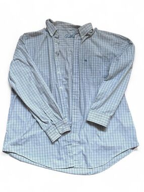 Vintage Arnold Palmer Grid Plaid Button Down Shirt - Size L / XL